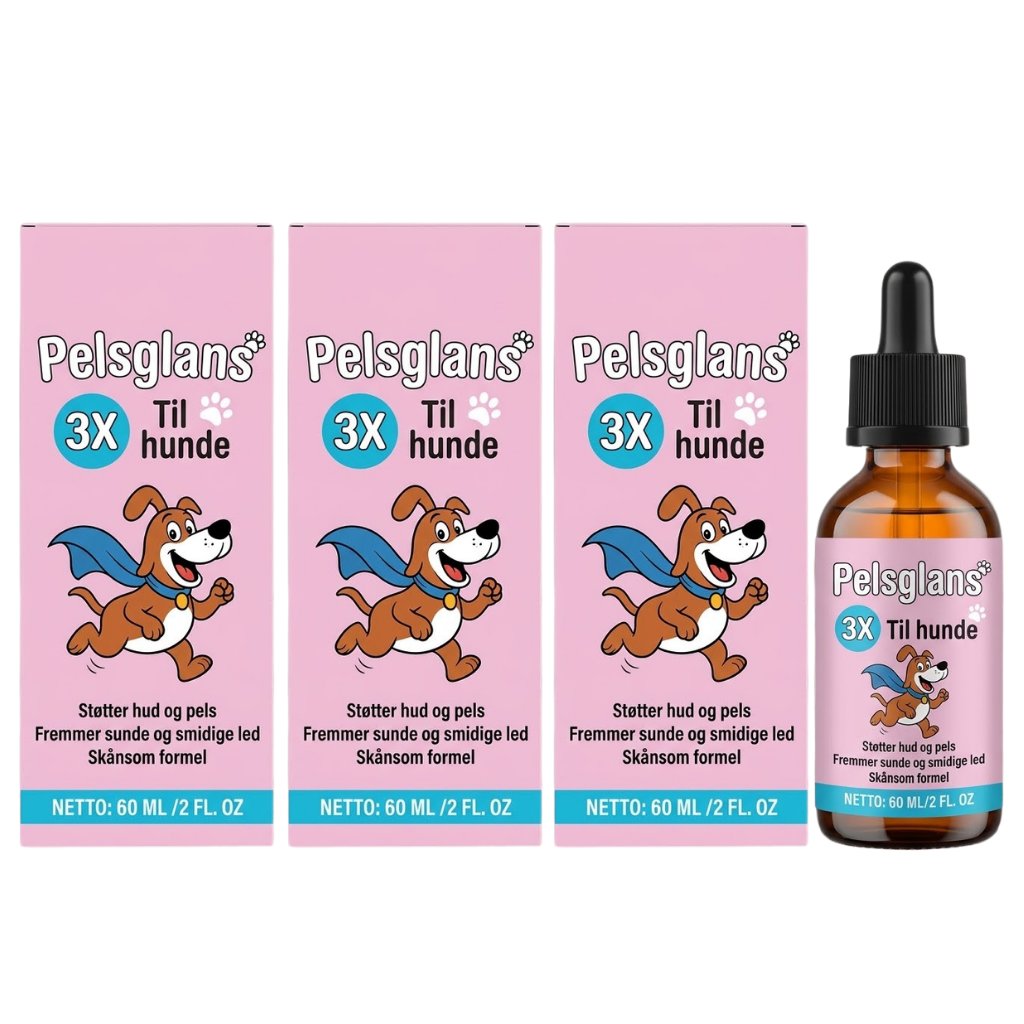Pelsglans flydende kollagen – hold din hund sund og fuld af energi