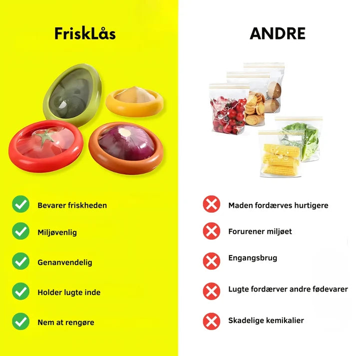 FriskLås | Hold maden frisk længere uden lugt og spild